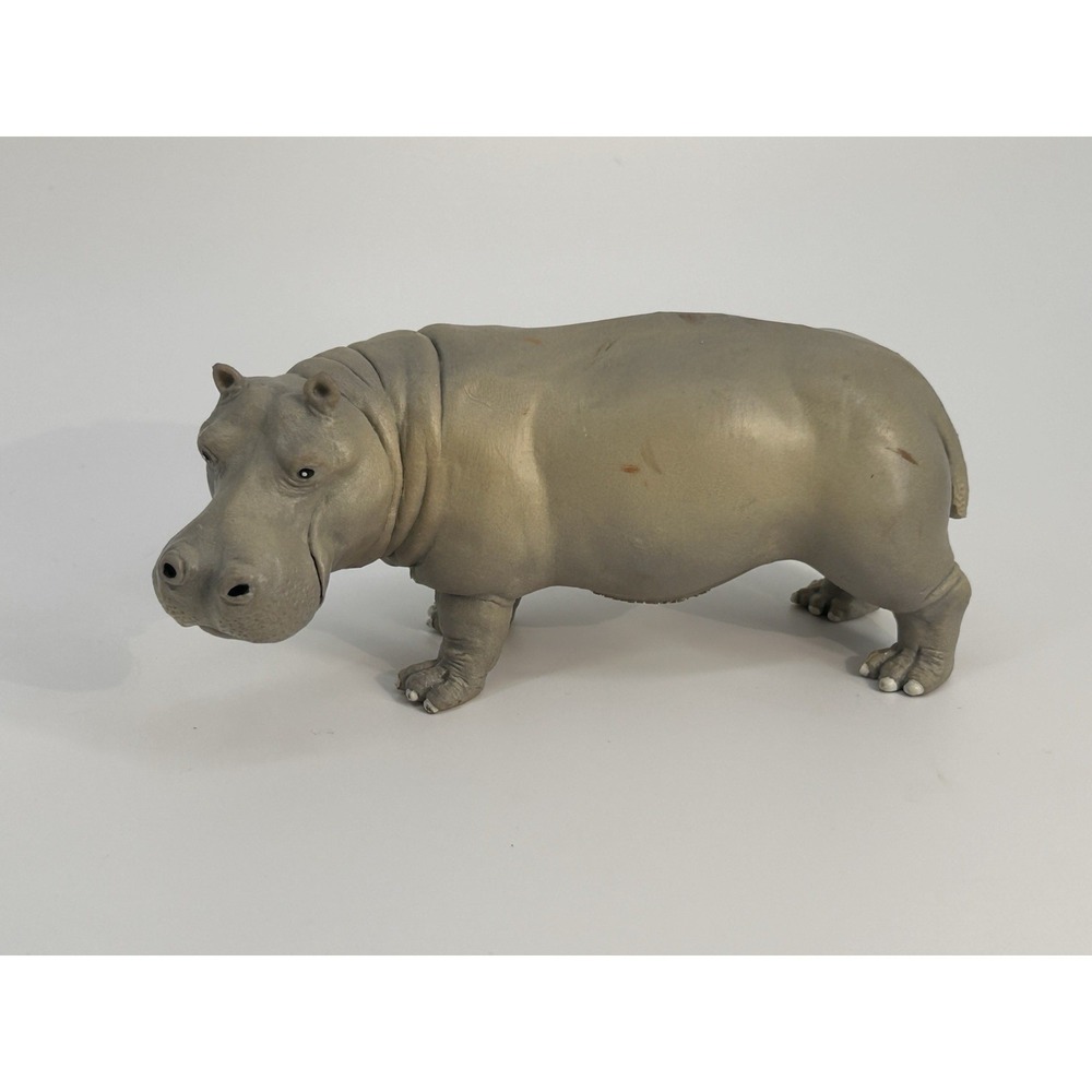 Vintage 1996 Safari Ltd Hippopotamus Animal Figure Toy Hippo Animal Figure